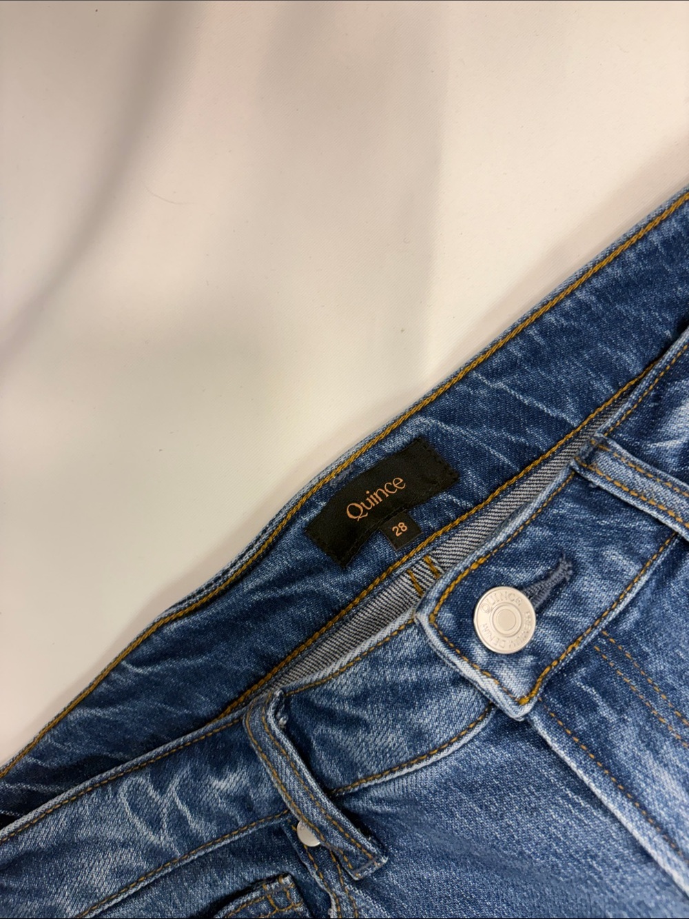 QUINCE WOMENS BELLA STRECH WIDE LEG JEANS! - Picture 2 of 13